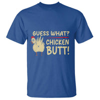 Guess What Chicken Butt T Shirt Funny Chicken Farmer Farming - Wonder Print Shop
