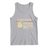 Guess What Chicken Butt Tank Top Funny Chicken Farmer Farming - Wonder Print Shop