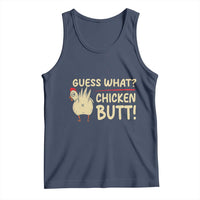 Guess What Chicken Butt Tank Top Funny Chicken Farmer Farming - Wonder Print Shop