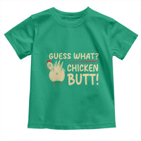 Guess What Chicken Butt Toddler T Shirt Funny Chicken Farmer Farming - Wonder Print Shop