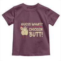 Guess What Chicken Butt Toddler T Shirt Funny Chicken Farmer Farming - Wonder Print Shop