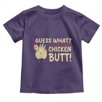 Guess What Chicken Butt Toddler T Shirt Funny Chicken Farmer Farming - Wonder Print Shop