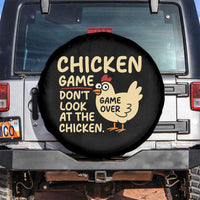 Funny Chicken Game Dont Look At The Chicken Spare Tire Cover - Wonder Print Shop