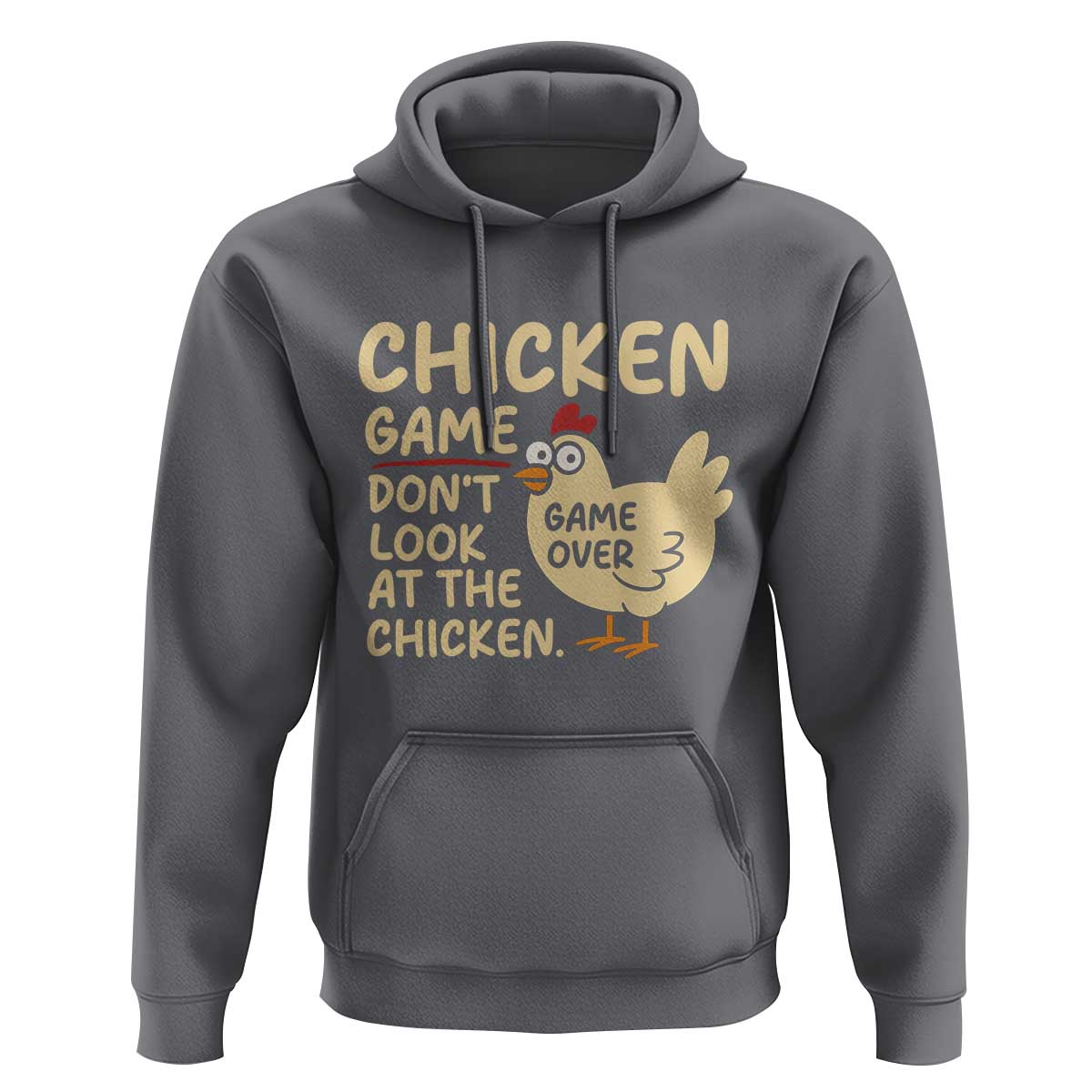 Funny Chicken Game Dont Look At The Chicken Hoodie - Wonder Print Shop