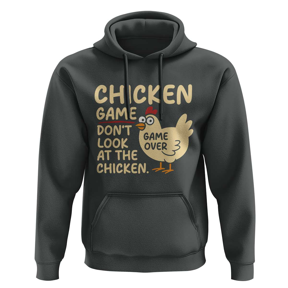 Funny Chicken Game Dont Look At The Chicken Hoodie - Wonder Print Shop