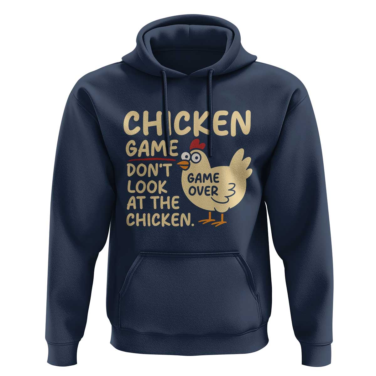 Funny Chicken Game Dont Look At The Chicken Hoodie - Wonder Print Shop