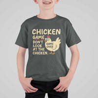 Funny Chicken Game Dont Look At The Chicken T Shirt For Kid - Wonder Print Shop