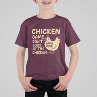 Funny Chicken Game Dont Look At The Chicken T Shirt For Kid - Wonder Print Shop