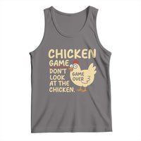 Funny Chicken Game Dont Look At The Chicken Tank Top - Wonder Print Shop