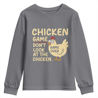 Funny Chicken Game Dont Look At The Chicken Youth Sweatshirt - Wonder Print Shop