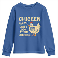 Funny Chicken Game Dont Look At The Chicken Youth Sweatshirt - Wonder Print Shop