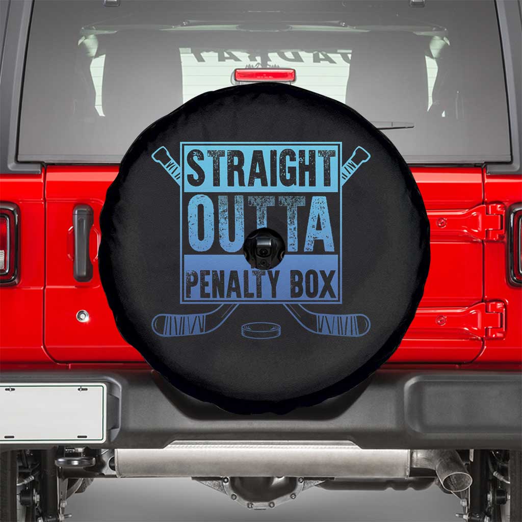 Ice Hockey Player Gifts Spare Tire Cover Straight Outta The Penalty Box