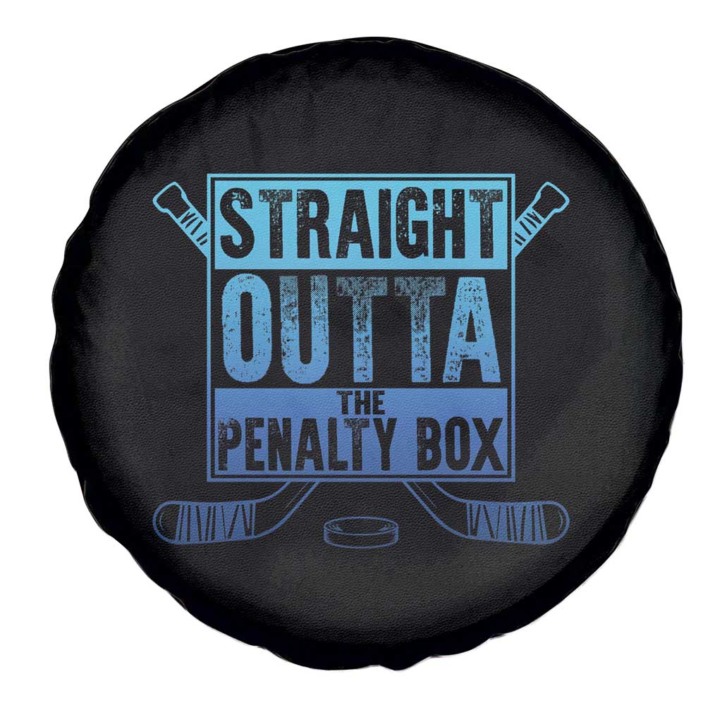 Ice Hockey Player Gifts Spare Tire Cover Straight Outta The Penalty Box