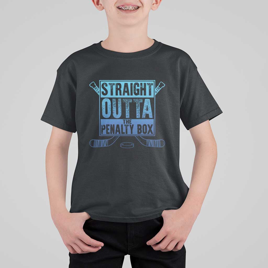 Ice Hockey Player Gift Straight Outta The Penalty Box T Shirt For Kid
