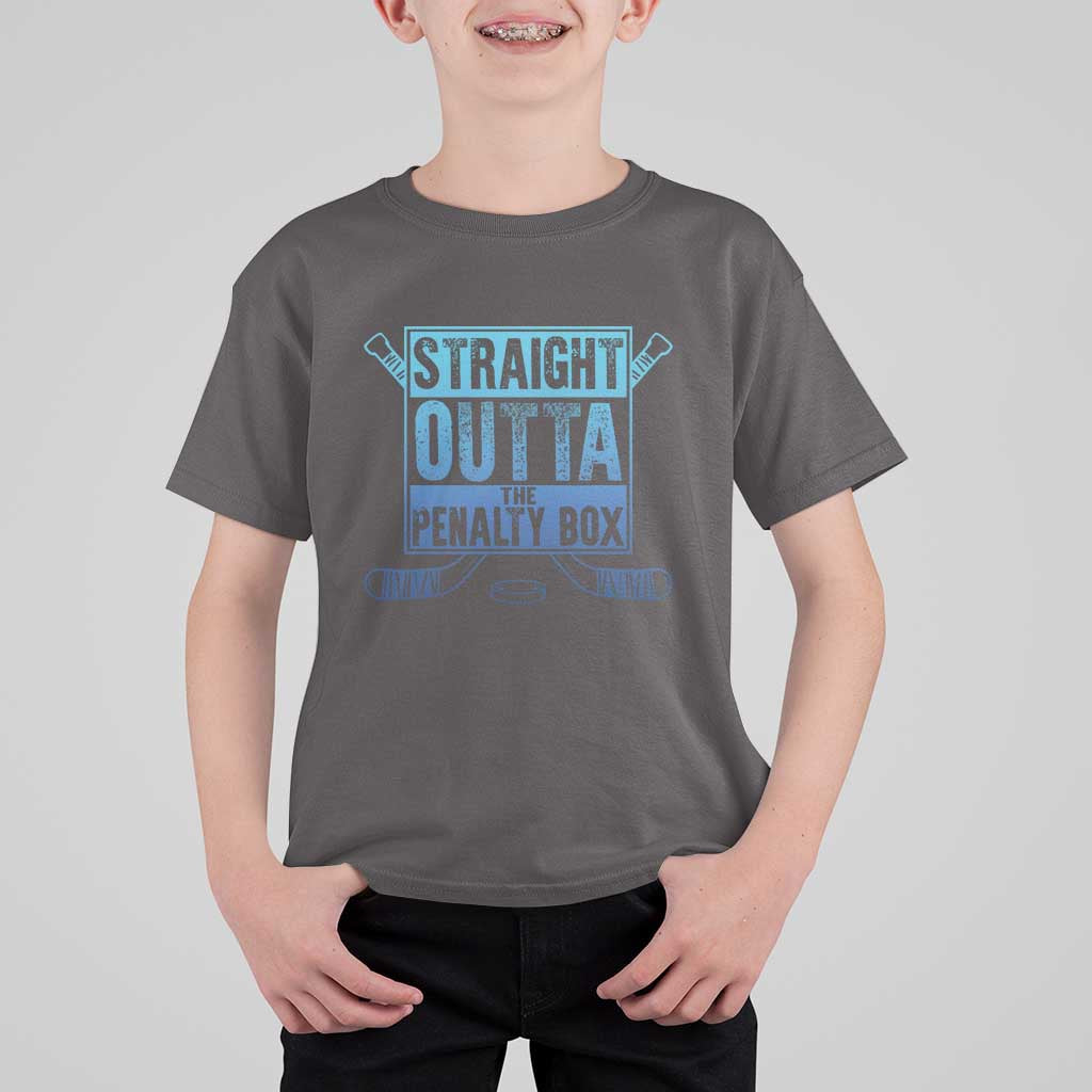 Ice Hockey Player Gift Straight Outta The Penalty Box T Shirt For Kid
