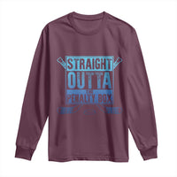 Ice Hockey Player Gift Straight Outta The Penalty Box Long Sleeve Shirt