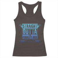 Ice Hockey Player Gift Straight Outta The Penalty Box Racerback Tank Top