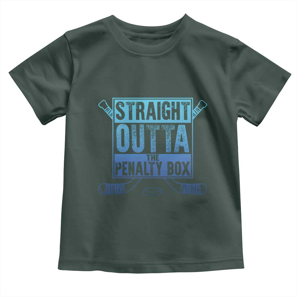 Ice Hockey Player Gift Straight Outta The Penalty Box Toddler T Shirt