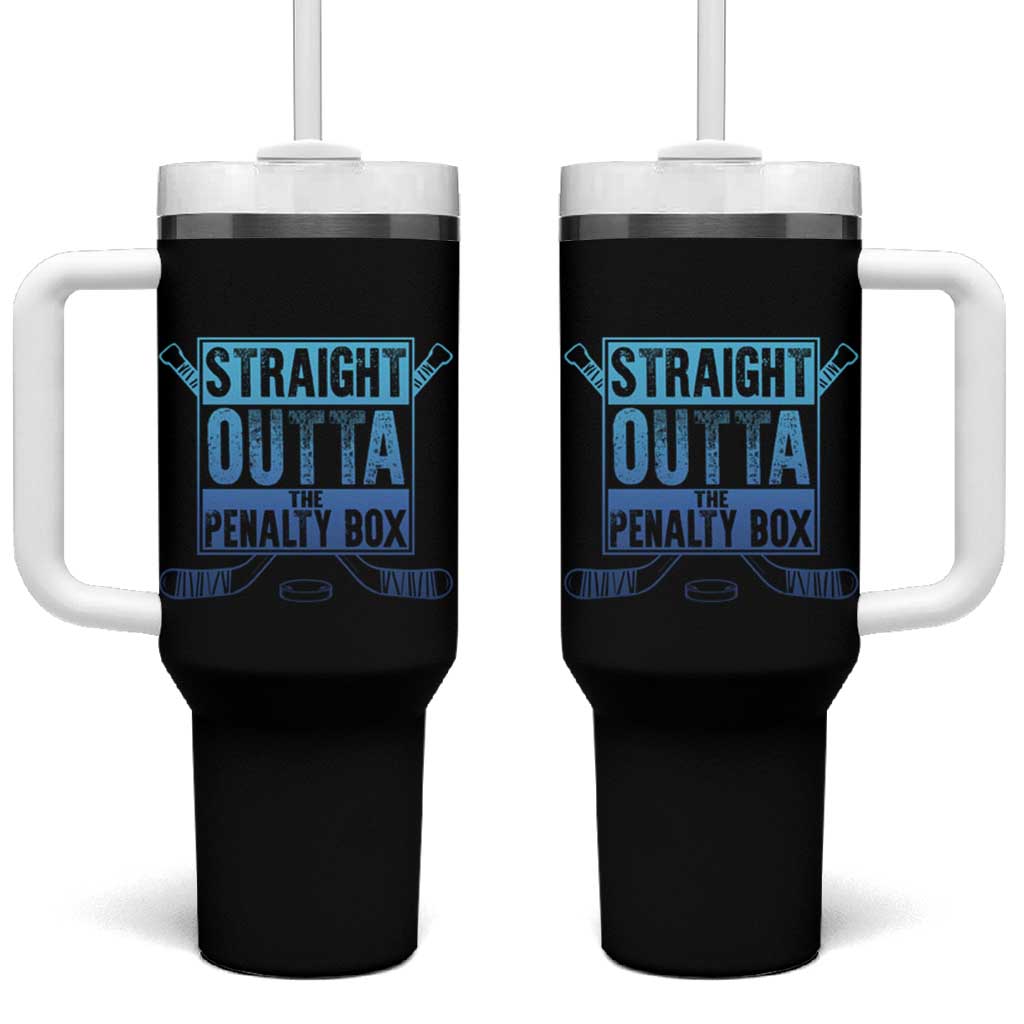 Ice Hockey Player Gifts Tumbler With Handle Straight Outta The Penalty Box