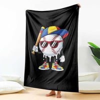 Venezuela Baseball Throw Blanket Venezuelan Pride Baseball Life Style Youth Drip Baseball Boys Kid
