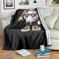 Venezuela Baseball Throw Blanket Venezuelan Pride Baseball Life Style Youth Drip Baseball Boys Kid