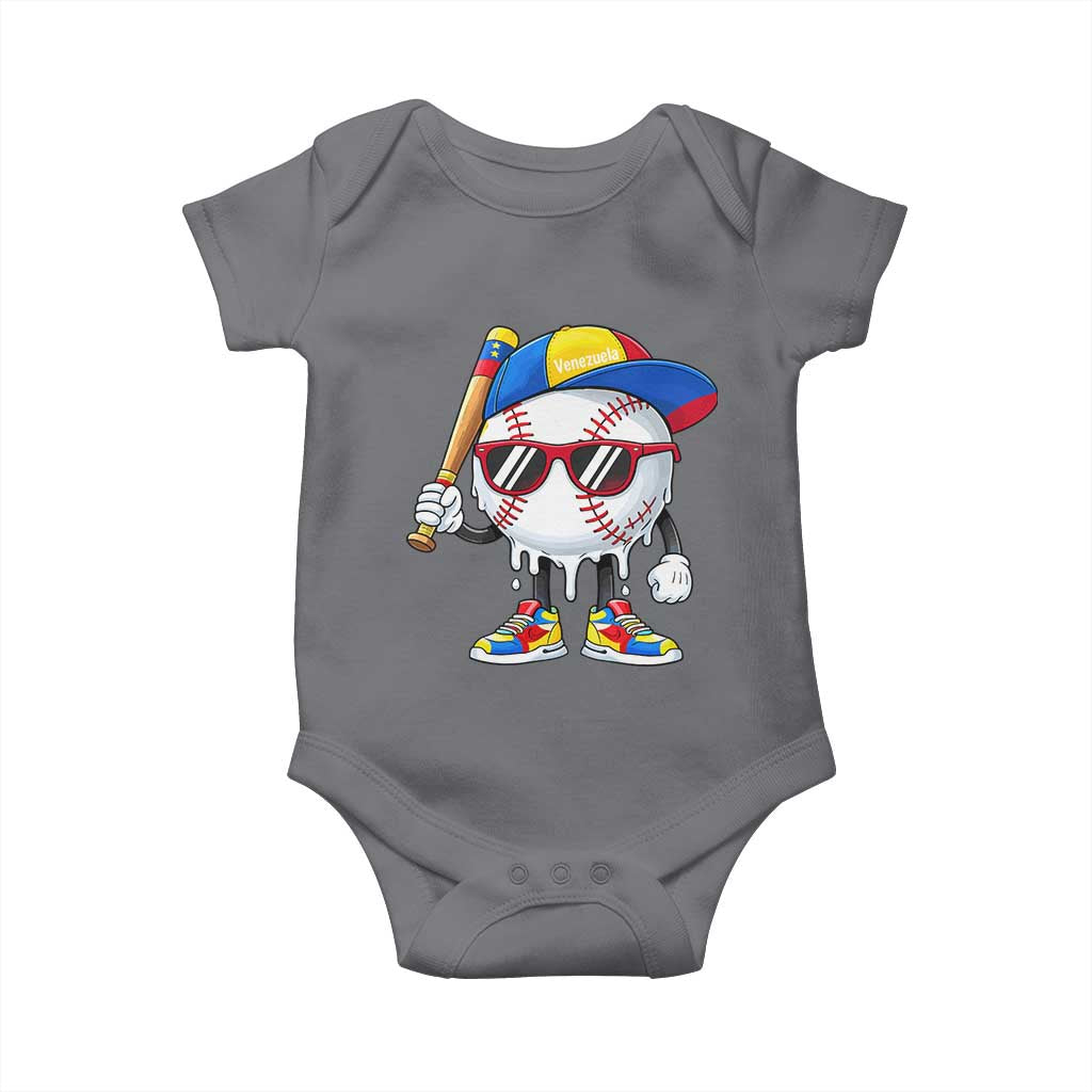 Venezuela Baseball Baby Onesie Venezuelan Pride Baseball Life Style Youth Drip Baseball Boys Kid