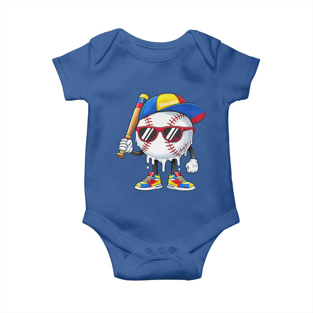 Venezuela Baseball Baby Onesie Venezuelan Pride Baseball Life Style Youth Drip Baseball Boys Kid