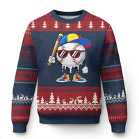 Venezuela Baseball Ugly Christmas Sweater Venezuelan Pride Baseball Life Style Youth Drip Baseball Boys Kid