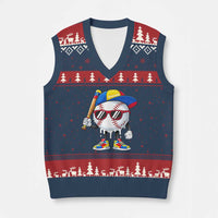 Venezuela Baseball V-Neck Knit Sweater Vest Venezuelan Pride Baseball Life Style Youth Drip Baseball Boys Kid