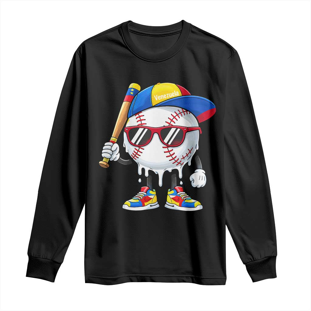 Venezuela Baseball Long Sleeve Shirt Venezuelan Pride Baseball Life Style Youth Drip Baseball Boys Kid