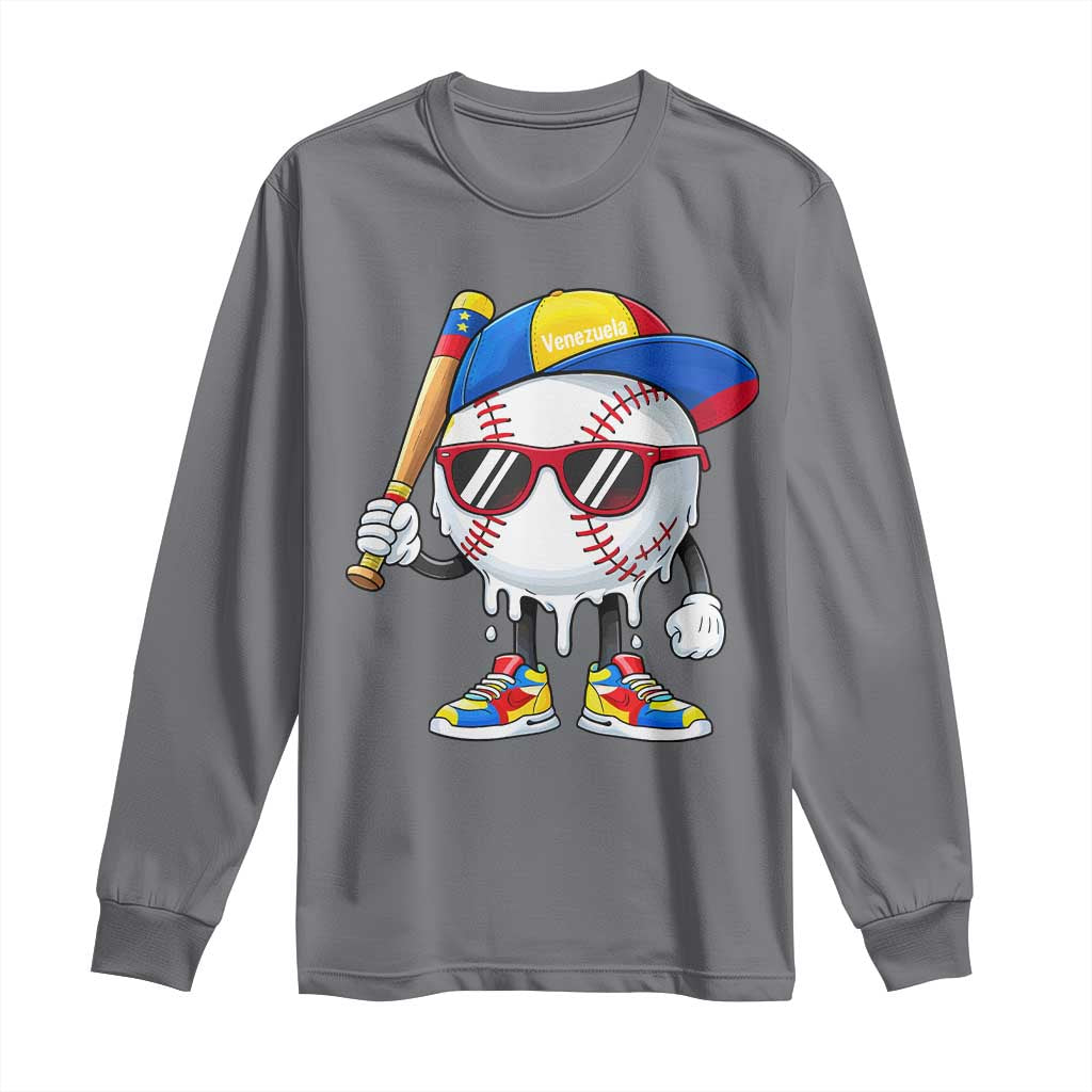 Venezuela Baseball Long Sleeve Shirt Venezuelan Pride Baseball Life Style Youth Drip Baseball Boys Kid