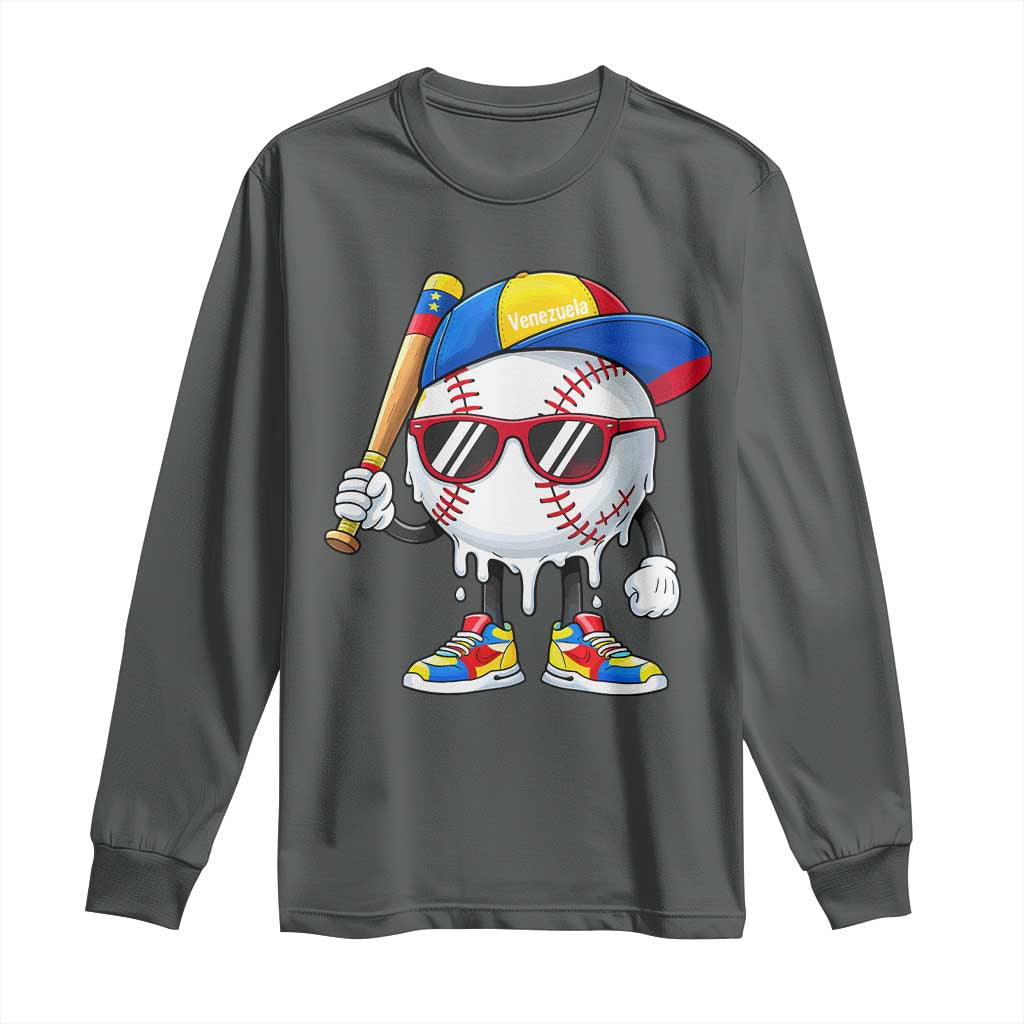 Venezuela Baseball Long Sleeve Shirt Venezuelan Pride Baseball Life Style Youth Drip Baseball Boys Kid