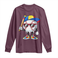 Venezuela Baseball Long Sleeve Shirt Venezuelan Pride Baseball Life Style Youth Drip Baseball Boys Kid