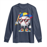 Venezuela Baseball Long Sleeve Shirt Venezuelan Pride Baseball Life Style Youth Drip Baseball Boys Kid
