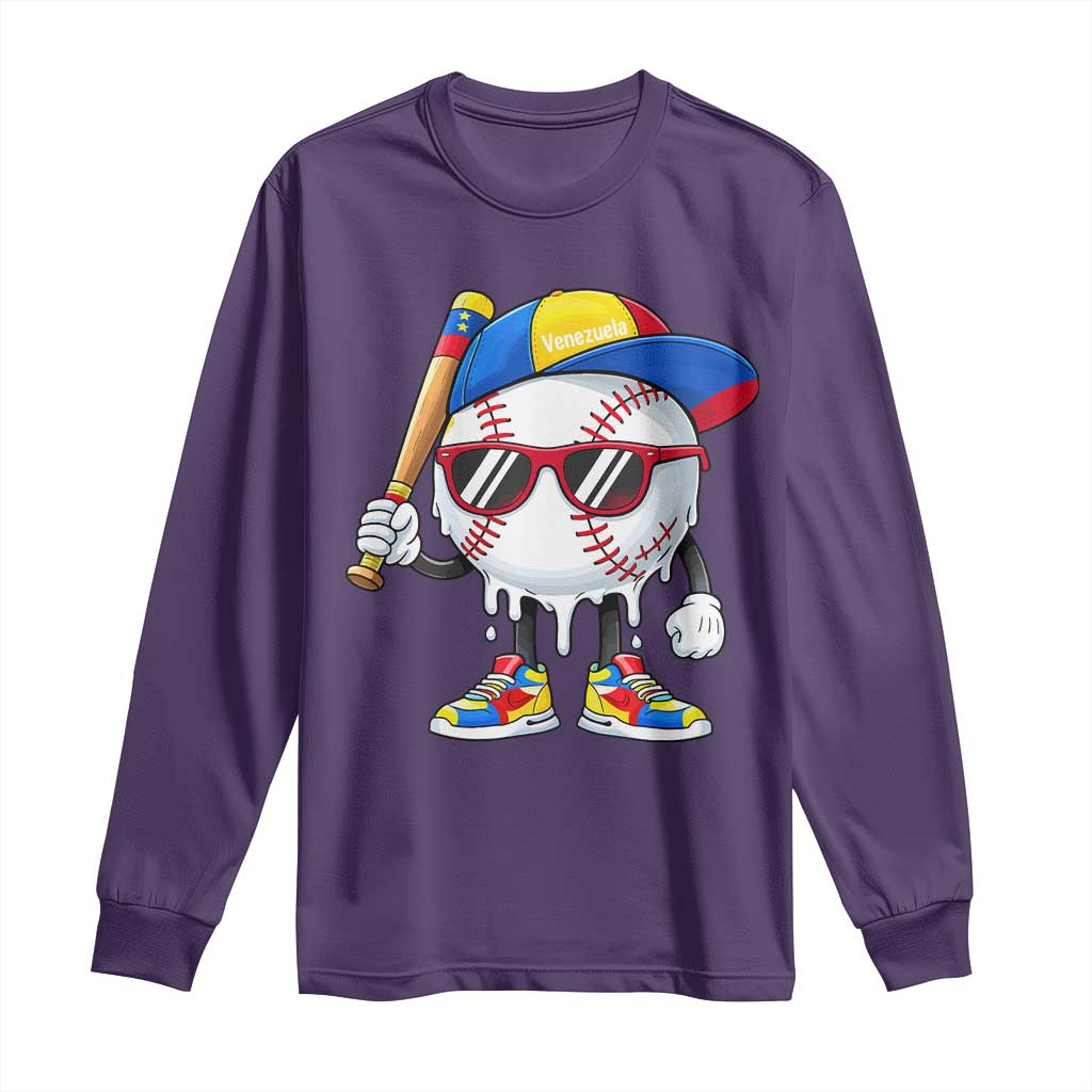 Venezuela Baseball Long Sleeve Shirt Venezuelan Pride Baseball Life Style Youth Drip Baseball Boys Kid