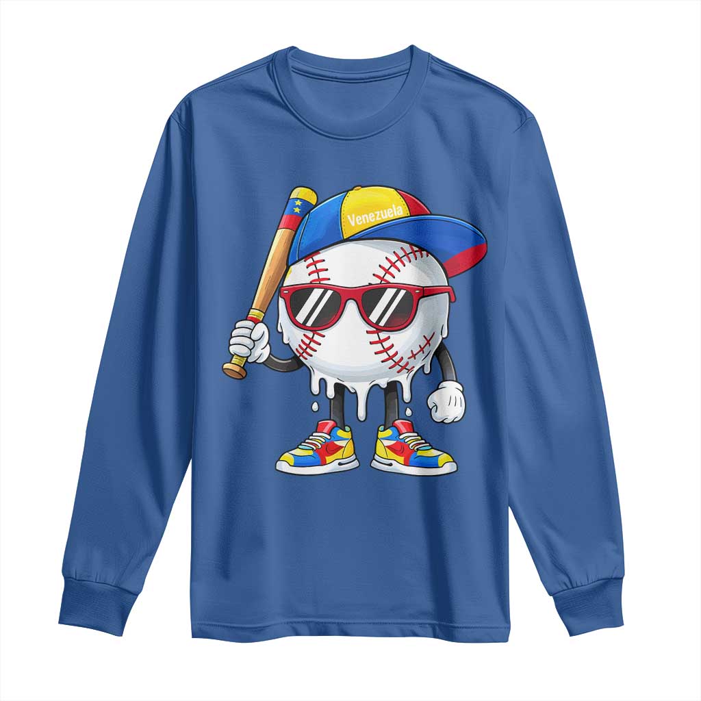 Venezuela Baseball Long Sleeve Shirt Venezuelan Pride Baseball Life Style Youth Drip Baseball Boys Kid