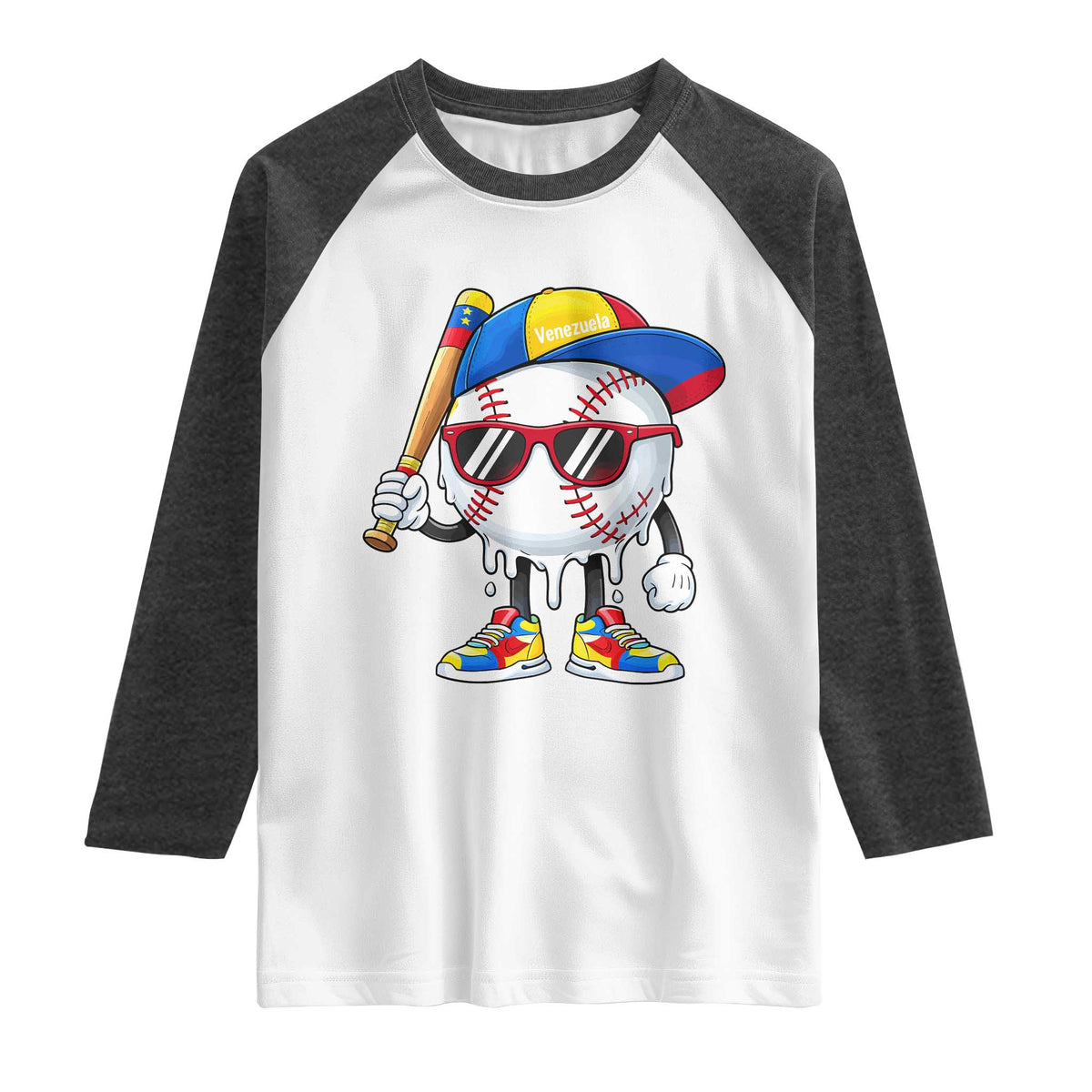 Venezuela Baseball Raglan Shirt Venezuelan Pride Baseball Life Style Youth Drip Baseball Boys Kid
