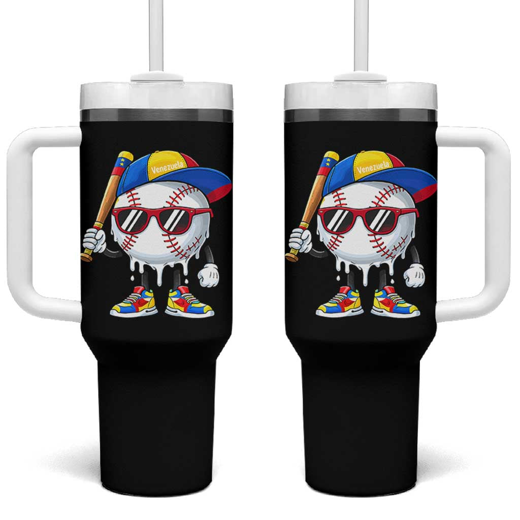 Venezuela Baseball Tumbler With Handle Venezuelan Pride Baseball Life Style Youth Drip Baseball Boys Kid