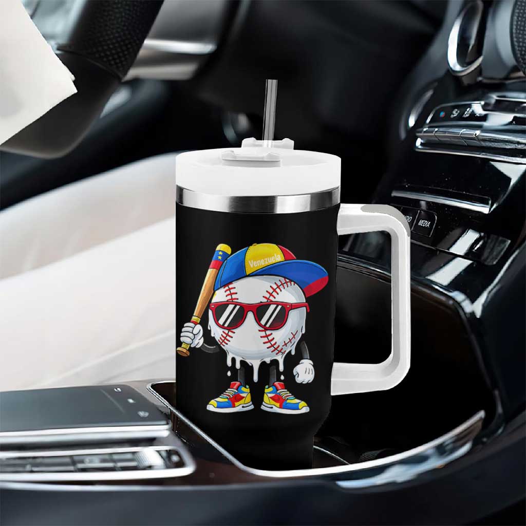 Venezuela Baseball Tumbler With Handle Venezuelan Pride Baseball Life Style Youth Drip Baseball Boys Kid