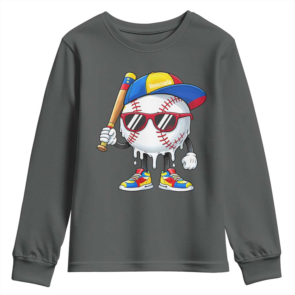 Venezuela Baseball Youth Sweatshirt Venezuelan Pride Baseball Life Style Youth Drip Baseball Boys Kid