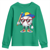 Venezuela Baseball Youth Sweatshirt Venezuelan Pride Baseball Life Style Youth Drip Baseball Boys Kid