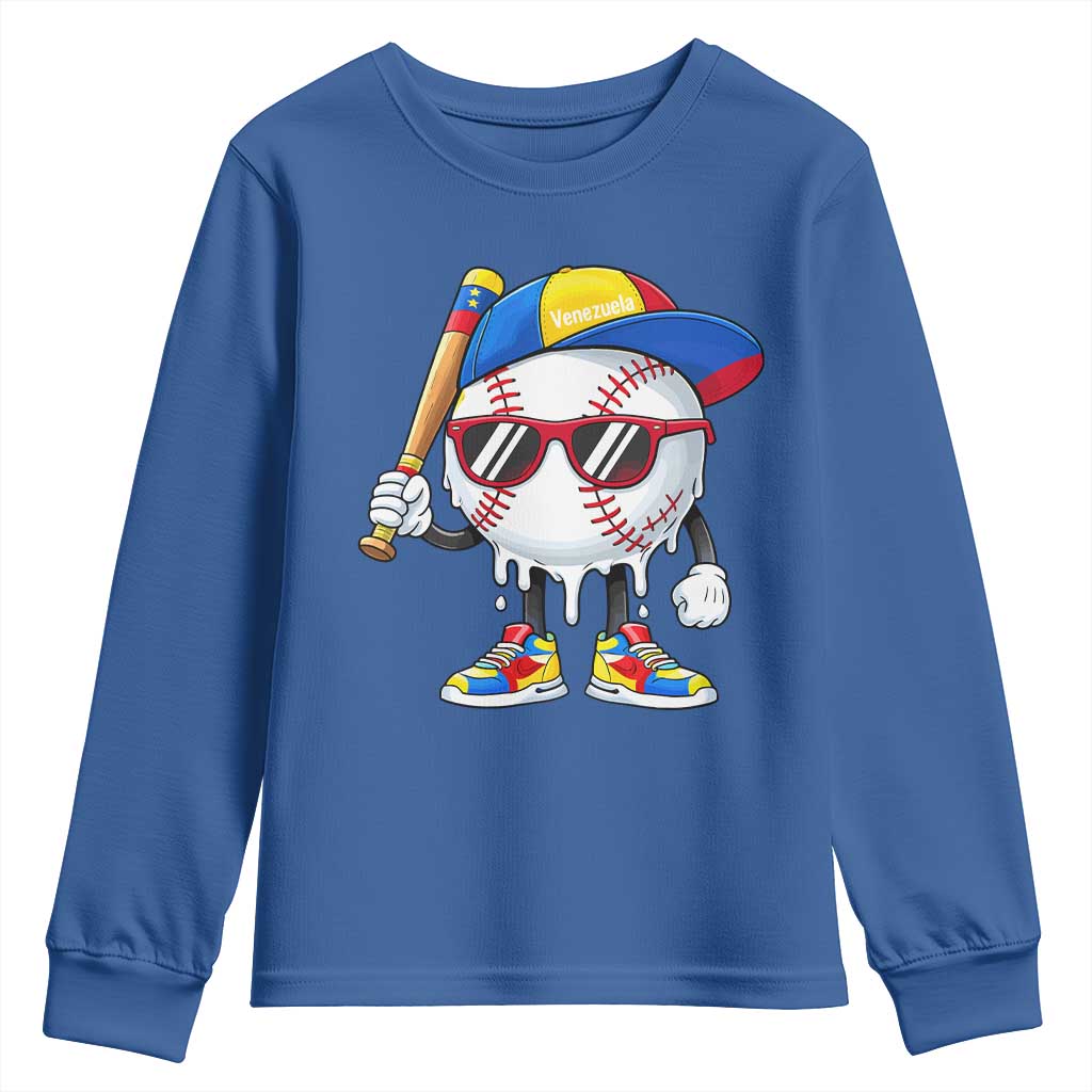 Venezuela Baseball Youth Sweatshirt Venezuelan Pride Baseball Life Style Youth Drip Baseball Boys Kid