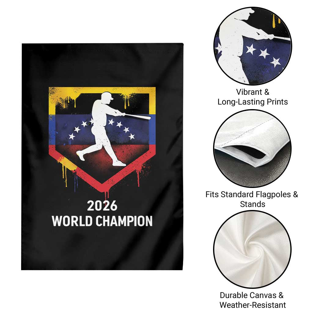Venezuela Baseball 2026 Garden Flag Venezuelan Flag Baseball Fan Gift