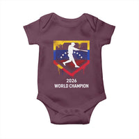 Venezuela Baseball 2026 Baby Onesie Venezuelan Flag Baseball Fan Gift