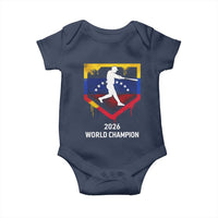 Venezuela Baseball 2026 Baby Onesie Venezuelan Flag Baseball Fan Gift
