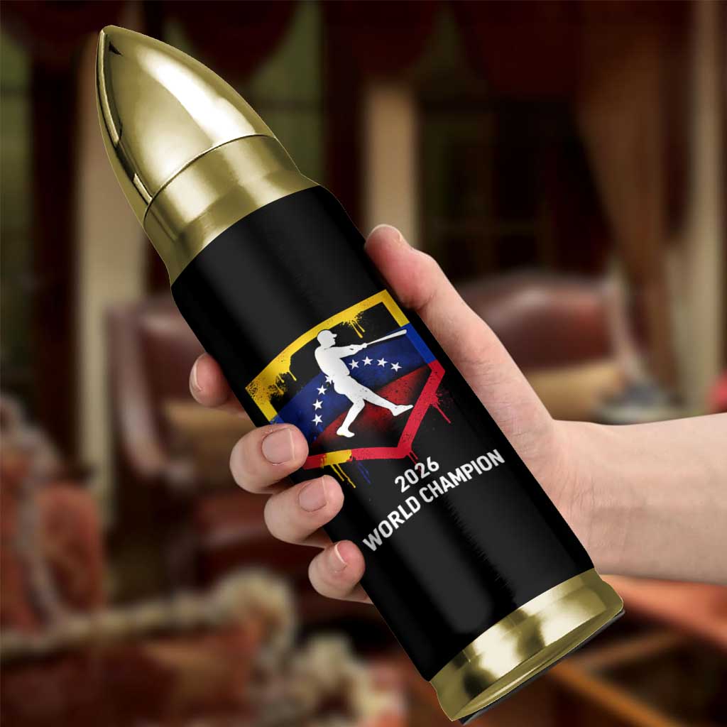 Venezuela Baseball 2026 Bullet Tumbler Venezuelan Flag Baseball Fan Gift