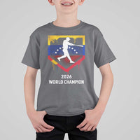 Venezuela Baseball 2026 T Shirt For Kid Venezuelan Flag Baseball Fan Gift