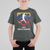 Venezuela Baseball 2026 T Shirt For Kid Venezuelan Flag Baseball Fan Gift
