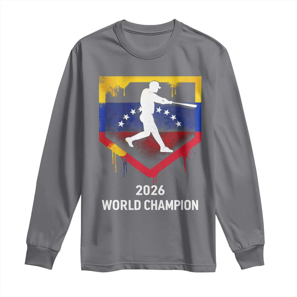 Venezuela Baseball 2026 Long Sleeve Shirt Venezuelan Flag Baseball Fan Gift