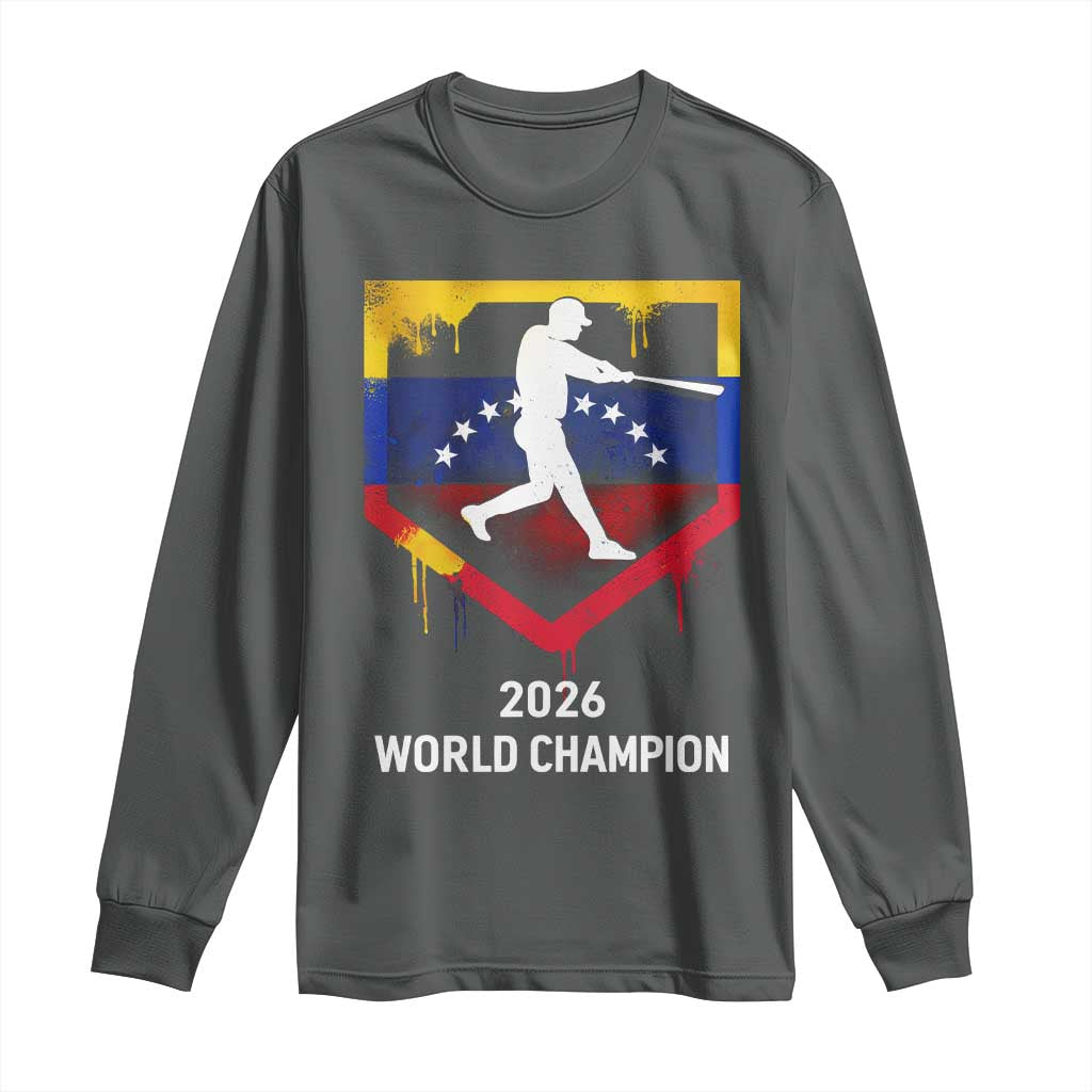 Venezuela Baseball 2026 Long Sleeve Shirt Venezuelan Flag Baseball Fan Gift